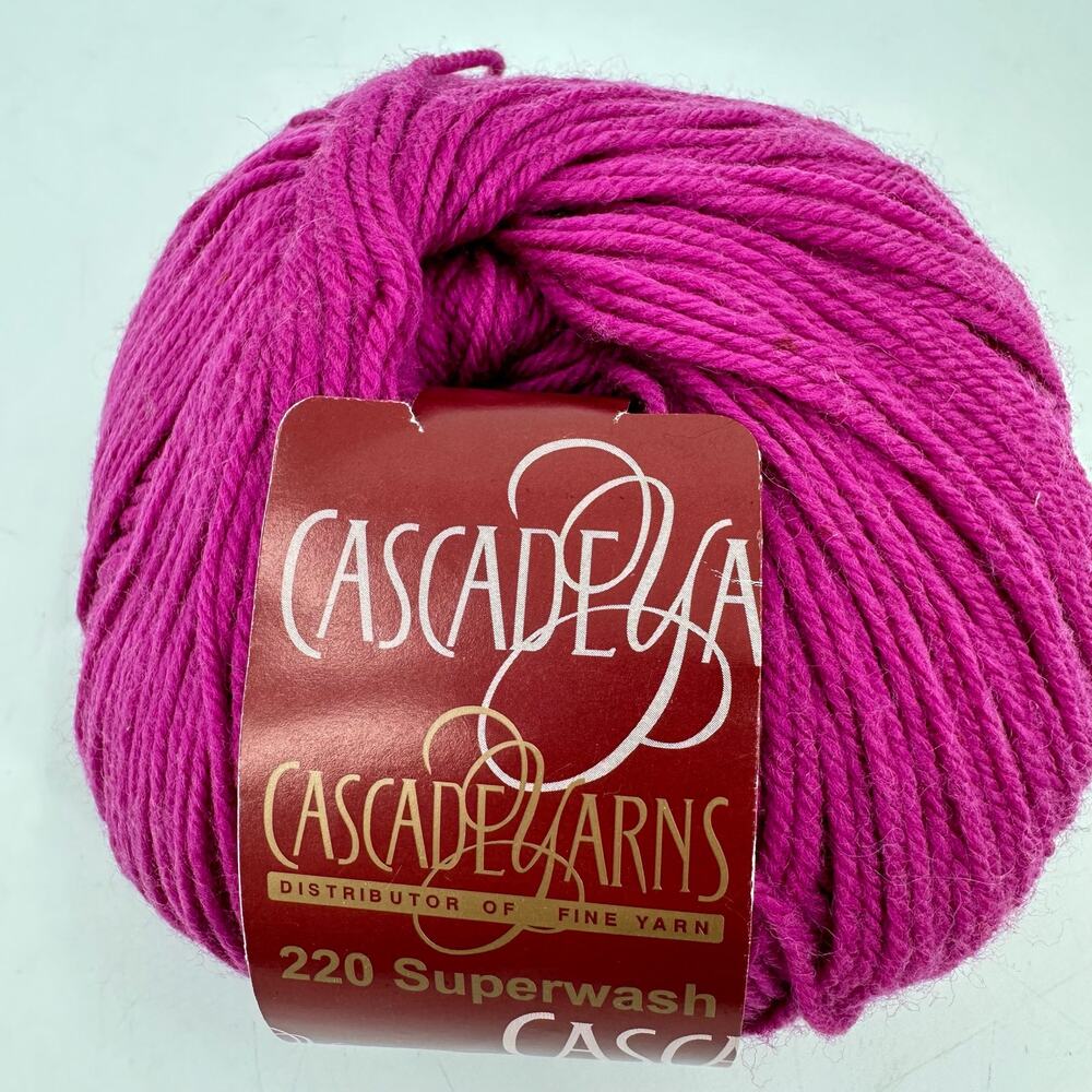 Cascade Yarns Cascade 220 100% Superwash Wool #807 Purple knitting destash